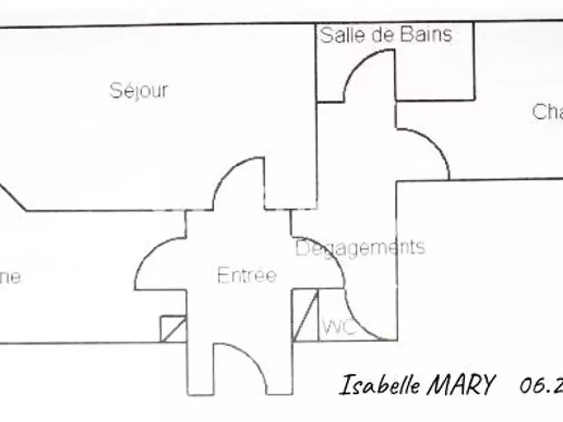 Appartement, 55 m²