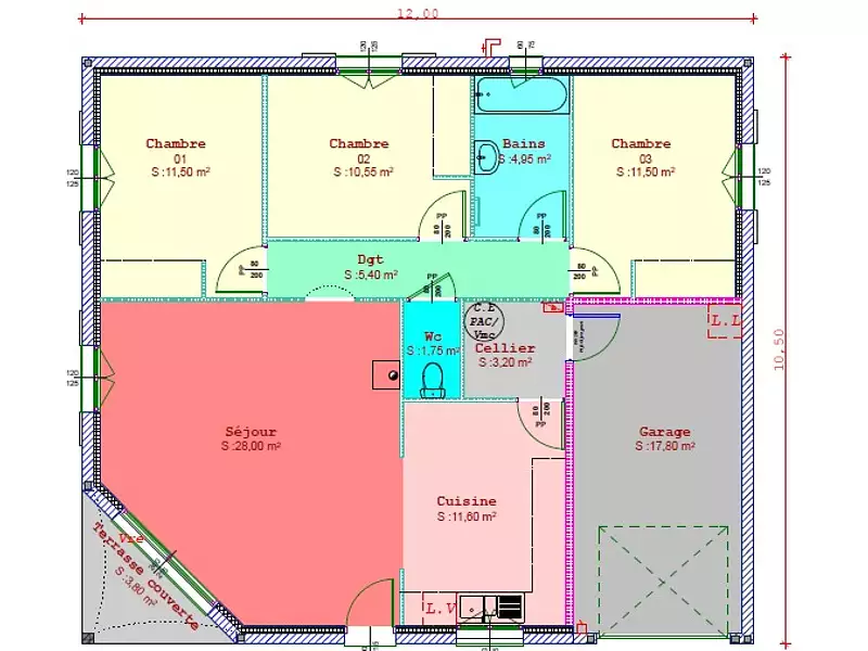 Maison, 110 m²