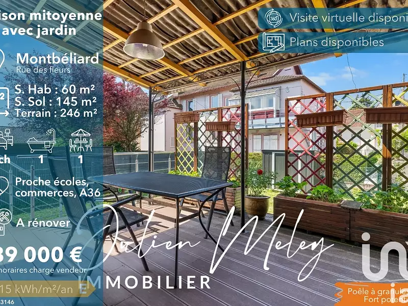 Maison, 60 m²