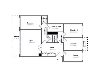 Appartement, 104 m²