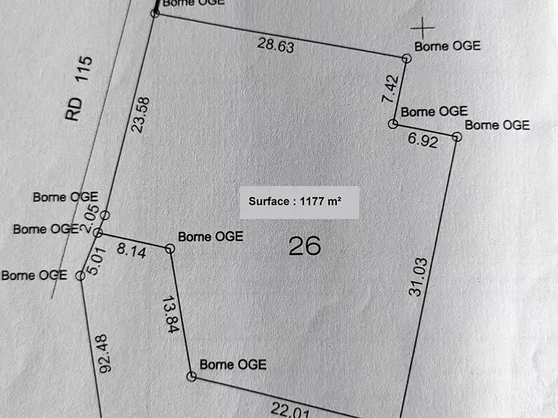 Terrain, 1 177 m²