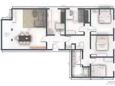 Appartement, 114 m²