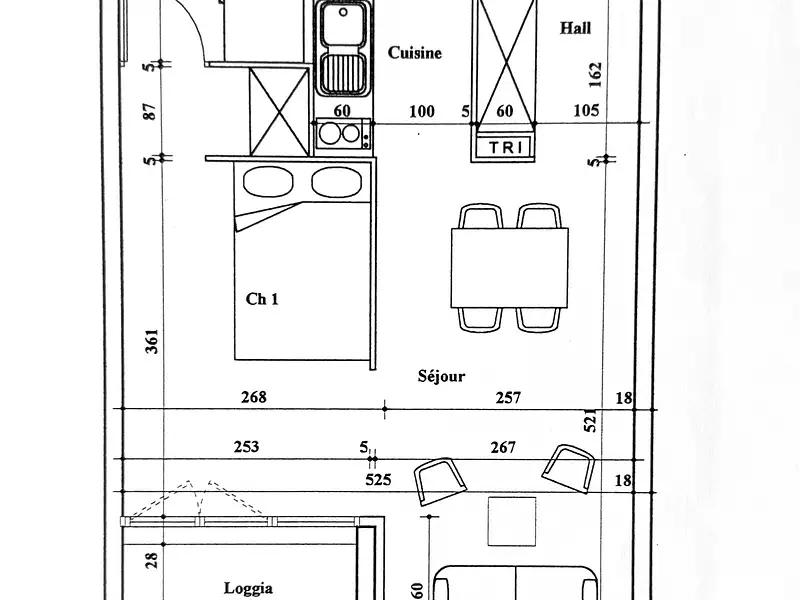 Appartement, 34 m²