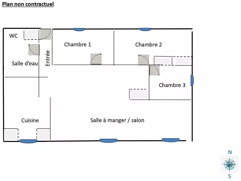 Appartement, 77 m²