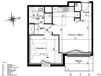 Appartement, 42 m²