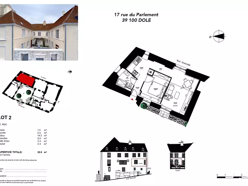 Appartement, 36 m²