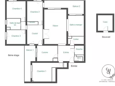 Appartement, 126 m²