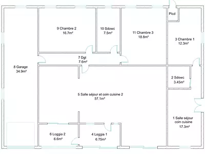 Maison, 140 m²