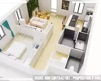 Appartement, 51,34 m²