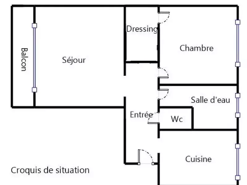 Appartement, 46 m²
