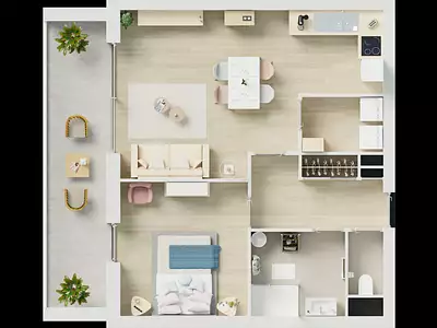 Appartement, 49,9 m²