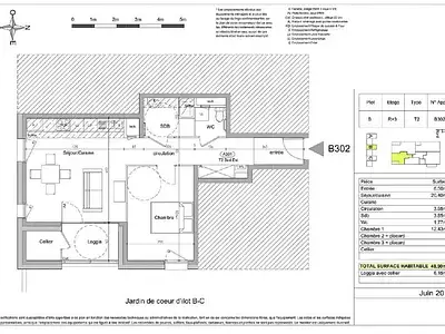 Appartement, 48,9 m²