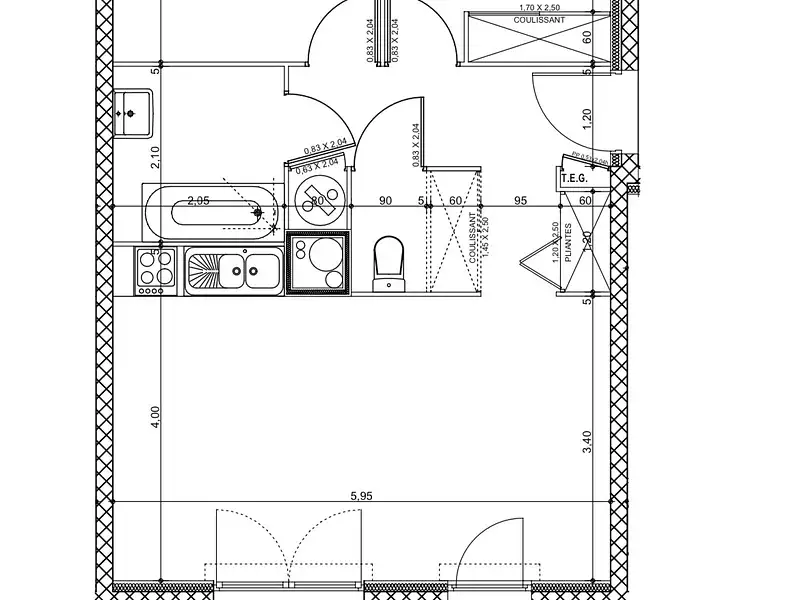 Maison, 55 m²