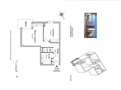 Appartement, 41,88 m²
