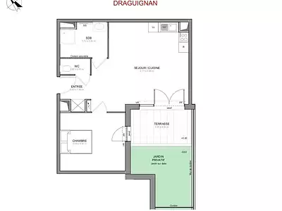 Appartement, 51 m²