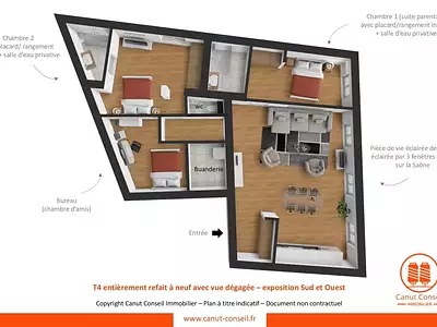 Appartement, 101,5 m²