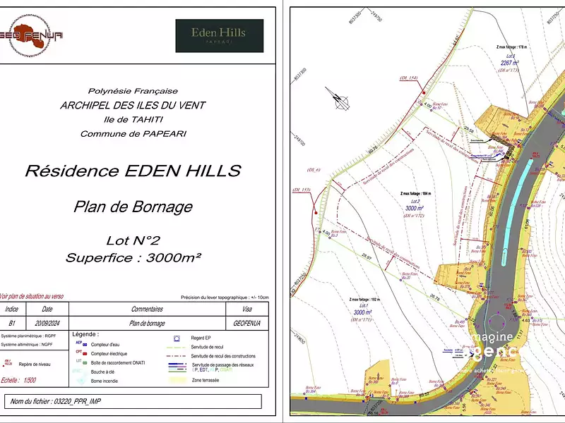 Terrain, 3 000 m²