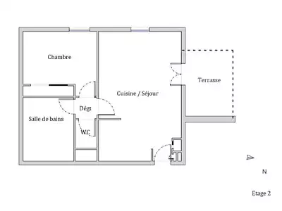 Appartement, 47 m²