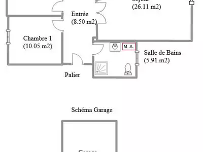 Appartement, 71,43 m²
