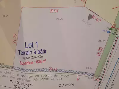 Terrain, 638 m²