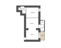 Appartement, 39 m²