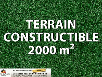 Terrain, 2 000 m²