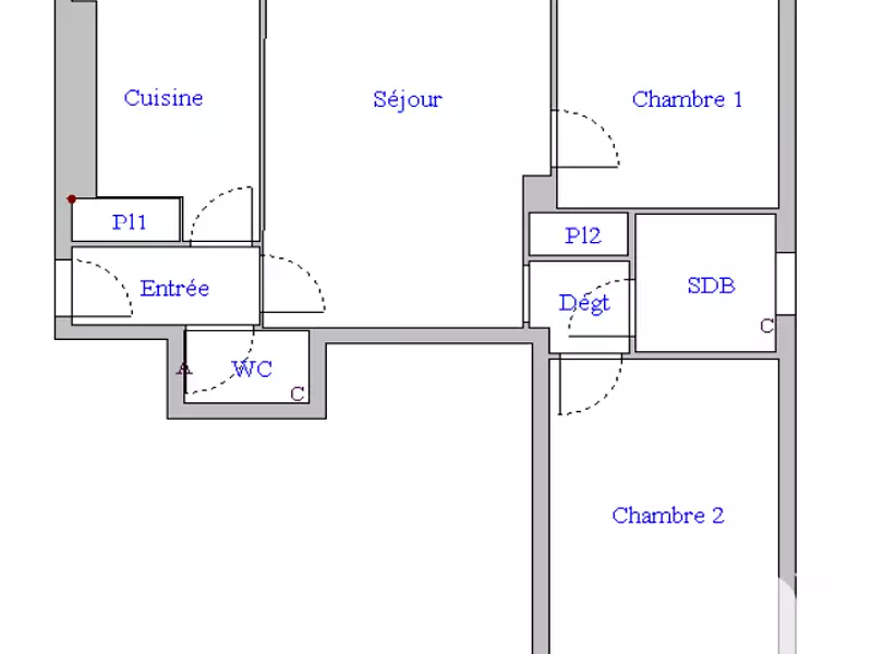 Appartement, 52 m²