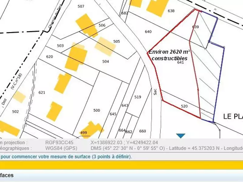Terrain, 3 612 m²