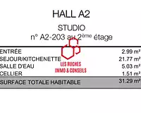 Appartement, 31,29 m²