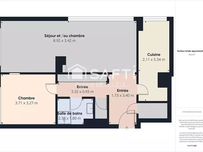Appartement, 70 m²