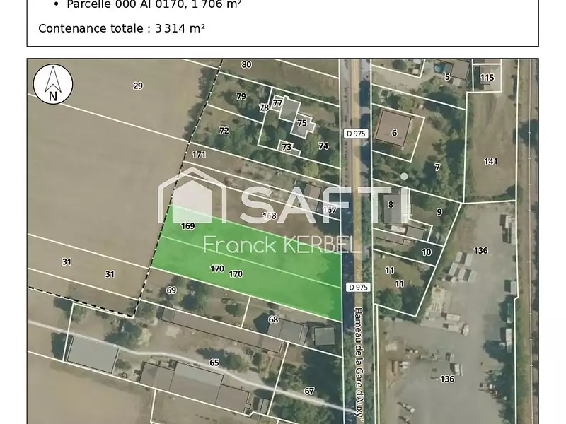 Terrain, 3 314 m²