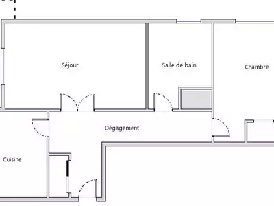 Appartement, 48 m²