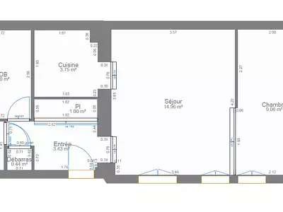 Appartement, 38,35 m²
