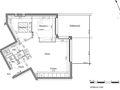 Appartement, 60,27 m²