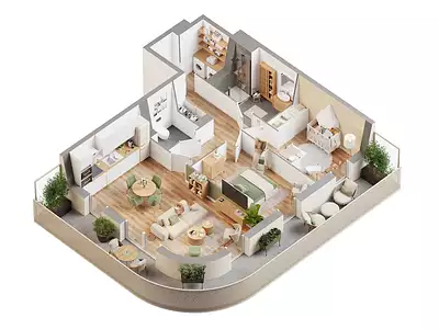 Appartement, 67 m²