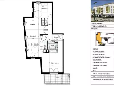 Appartement, 78,21 m²