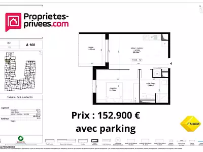 Appartement, 40 m²