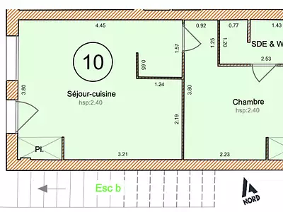 Appartement, 29 m²