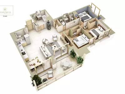 Appartement, 89,91 m²