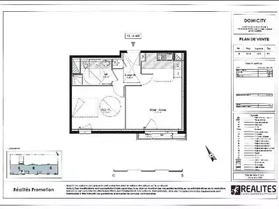 Appartement, 41,52 m²
