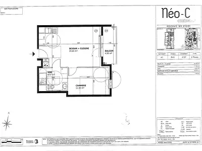 Appartement, 42,23 m²