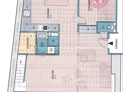 Appartement, 91,63 m²