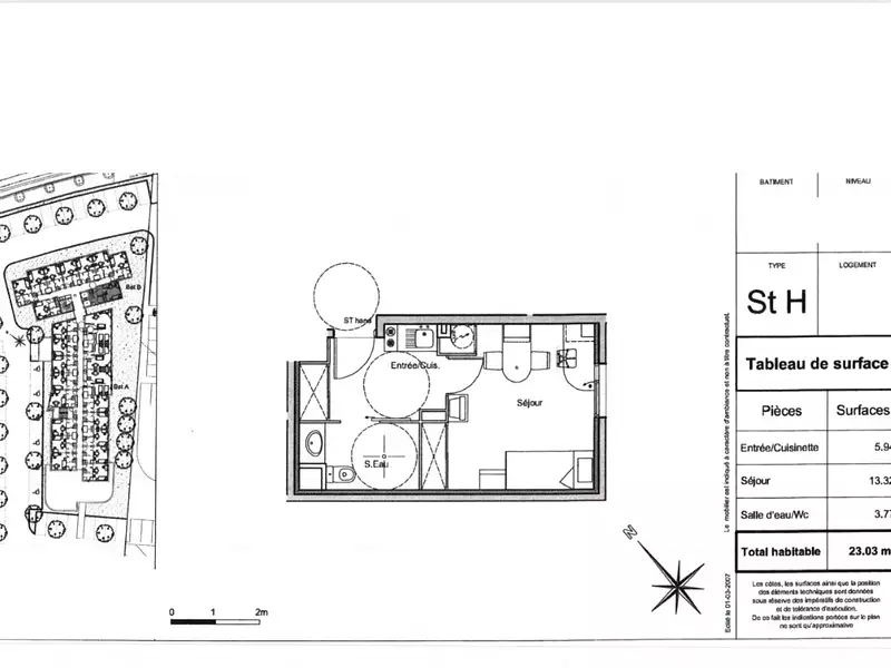 Appartement, 23 m²