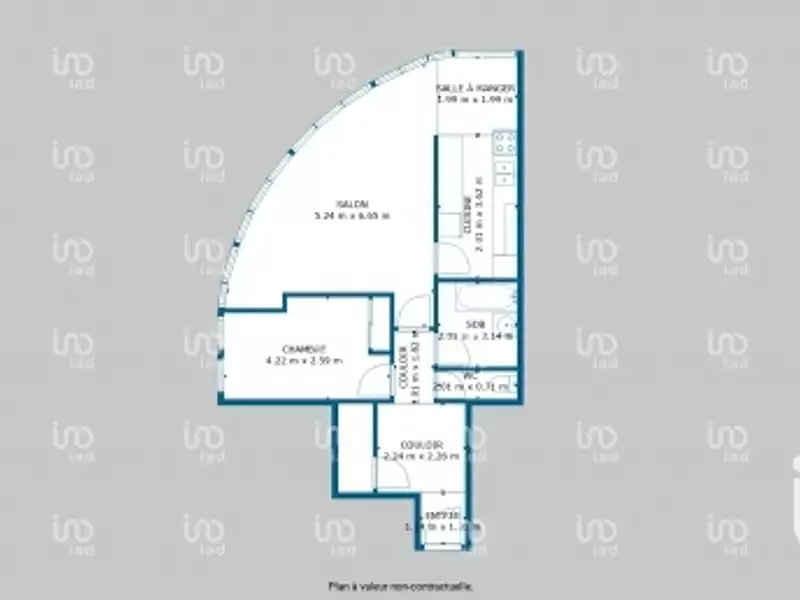 Appartement, 60 m²