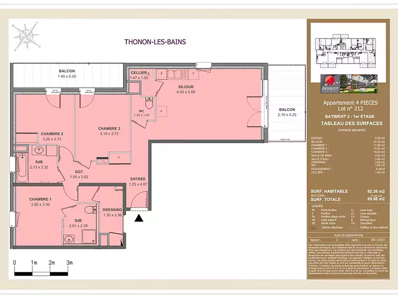 Appartement, 82,36 m²