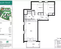 Appartement, 62 m²