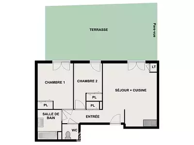 Appartement, 60,39 m²