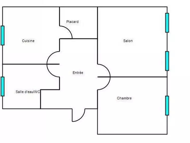 Appartement, 55 m²