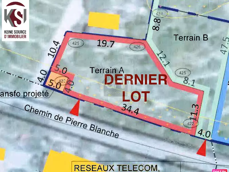 Terrain, 600 m²