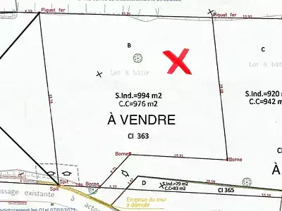 Terrain, 994 m²